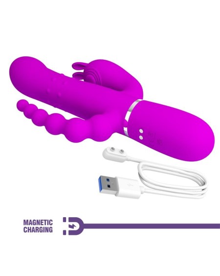 cammy 4 in 1 vibe with rotating balls and anal chain