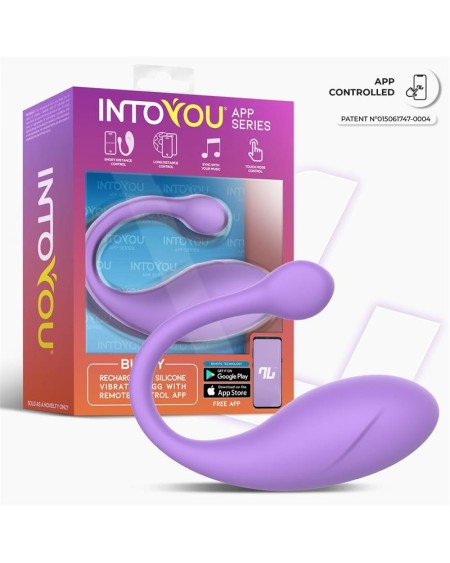 bulby egg vibrator with app lavander