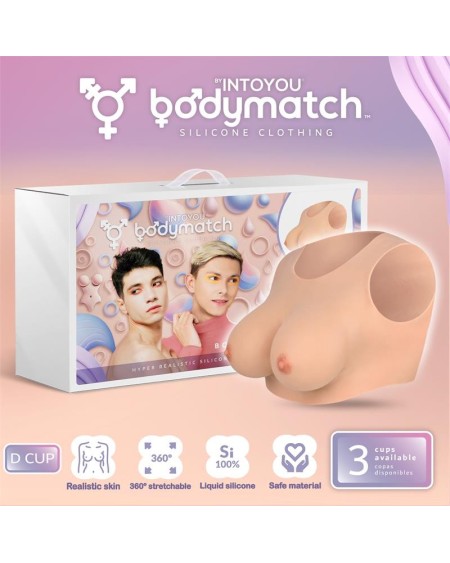 bowie réaliste breast form d cup liquid silicone