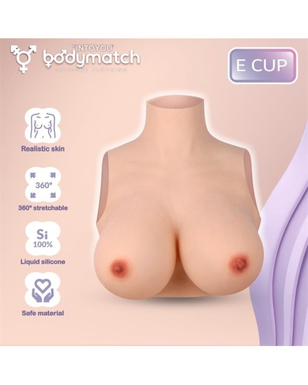 boodie réaliste breast form e cup liquid silicone