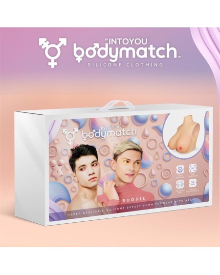 boodie réaliste breast form e cup liquid silicone