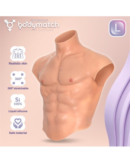 boomax hyper réaliste muscle suit liquid silicone size l