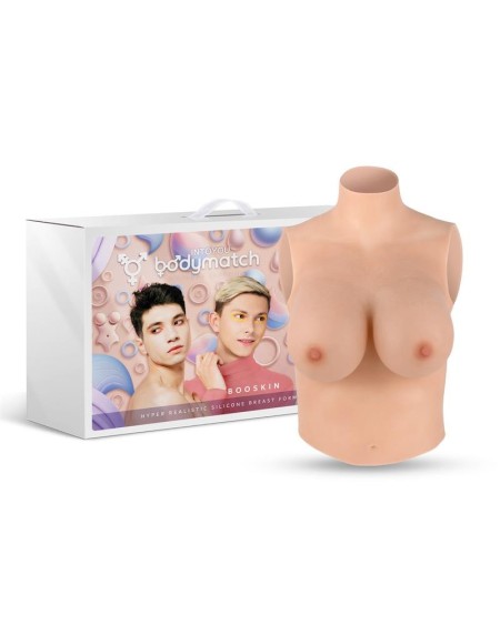booskin réaliste breast form e cup liquid silicone