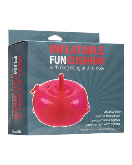 inflatable cushion with vibrant dildo and rmote ding dong