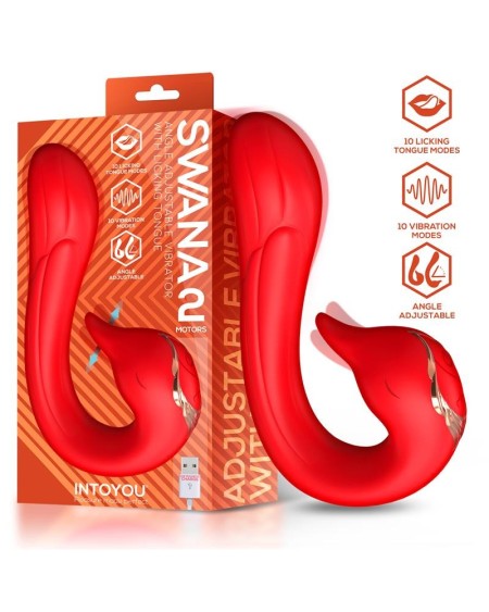 swana vibrator licking tongue with angle adjustable