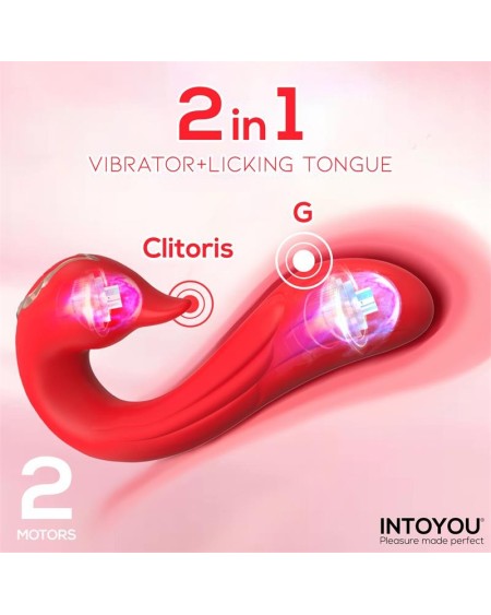 swana vibrator licking tongue with angle adjustable