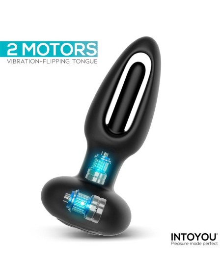 sasha vibrant plug with flipping tongue and remote control