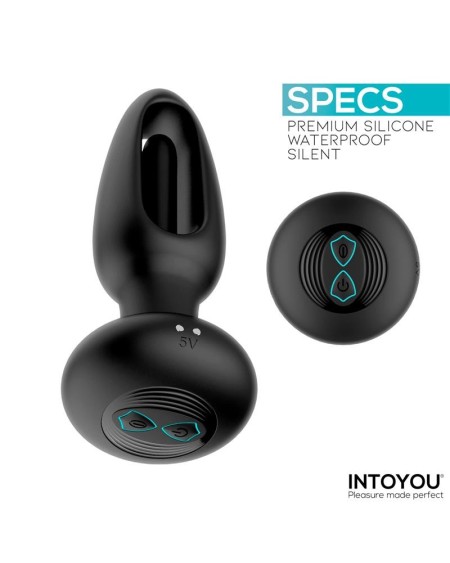 sasha vibrant plug with flipping tongue and remote control