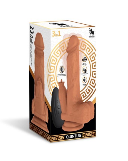 quintus dildo with thrusting, waving and vibration 9 - 23 cm