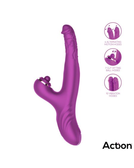 nico vibe with clit hitting ball and alternating dildos