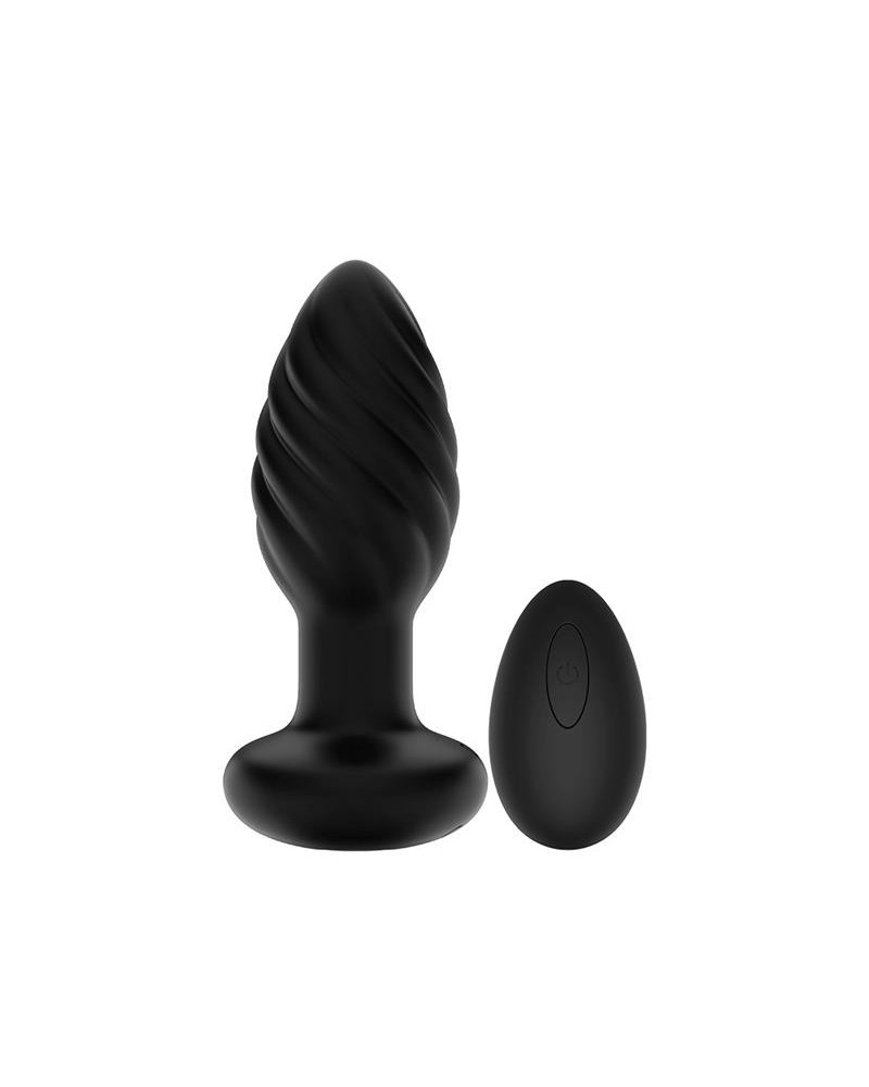 spiral mellow butt plug with vibration and remote