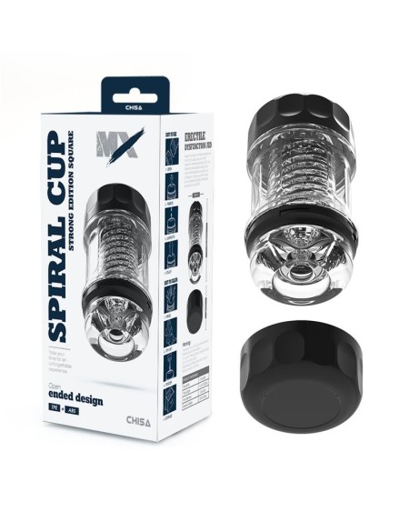 spiral cup strong edition square male masturbator