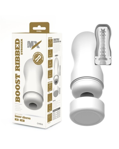 boost ribbed stroker male masturbator