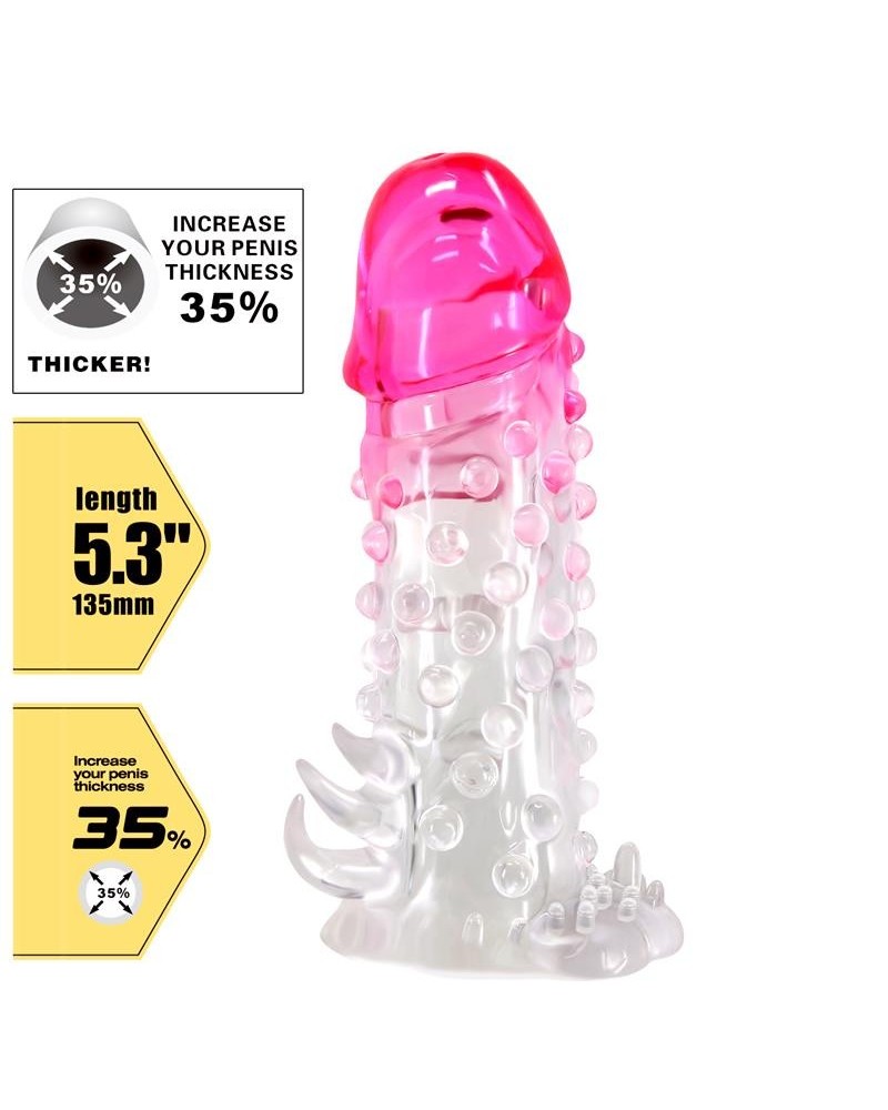 wildford penis sleeve rose and clear