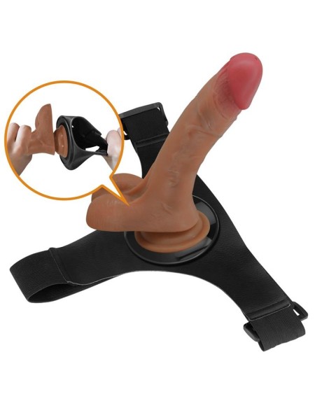 oher stra-on with vibration and squirt dildo