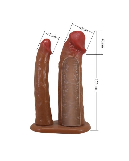 keaven strapon with hollow double dildo