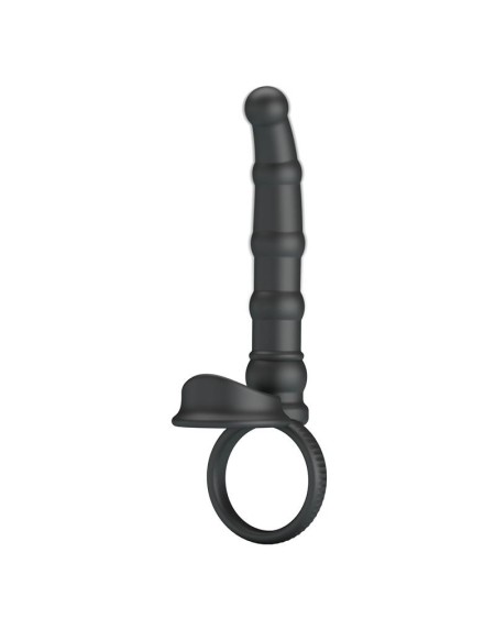 tatum cock ring with vibrant plug plug