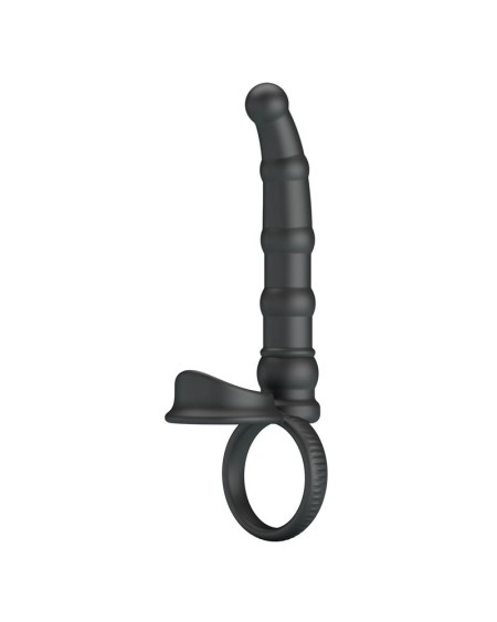 tatum cock ring with vibrant plug plug