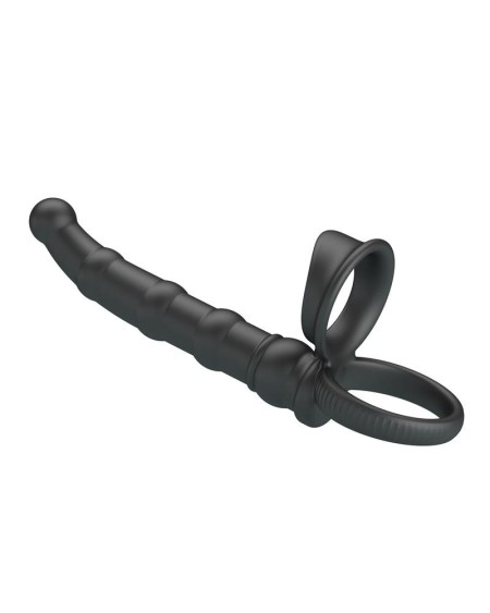 tatum cock ring with vibrant plug plug