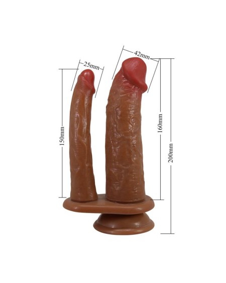 goran réaliste double dildo