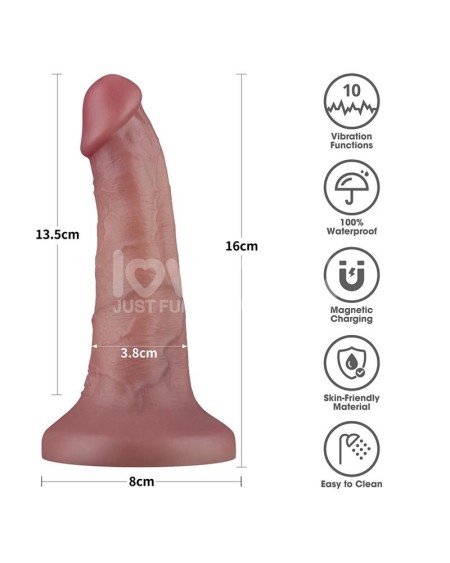 dual density dildo with vibration 6