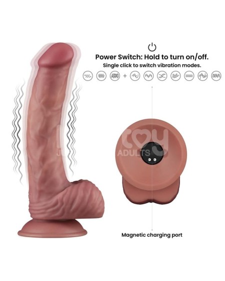 dual density dildo with vibration 9