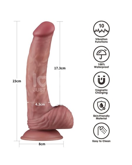 dual density dildo with vibration 9
