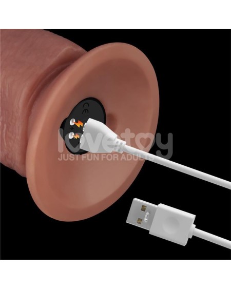 dual density dildo with vibration 10,5