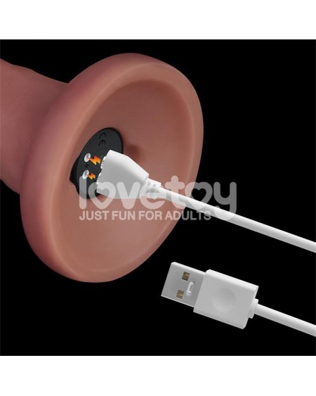 dual density dildo with vibration 8