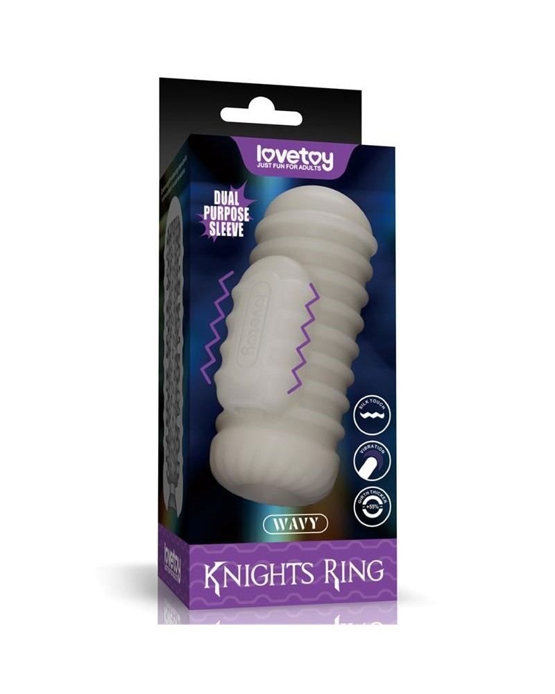 knights ring vibrant dual purpose sleeve wavy
