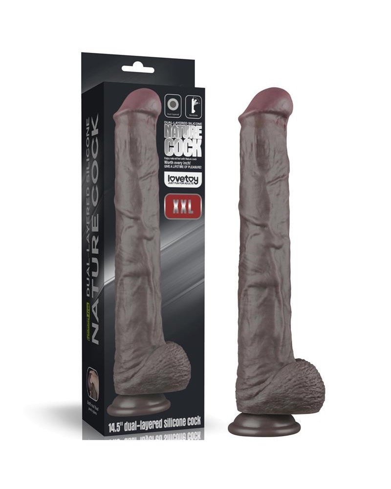 dual layered bendable dildo xxl 14,5