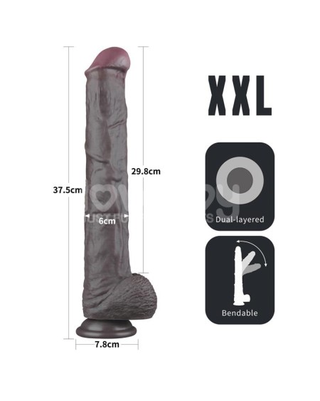 dual layered bendable dildo xxl 14,5