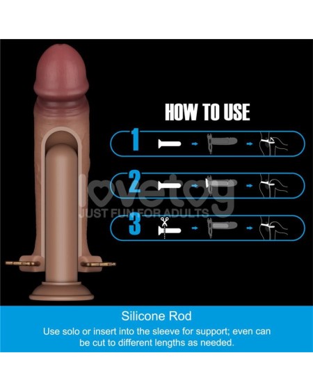 ingen adjustable strap on with hollow dildo 9 enhanced set lxl2xl