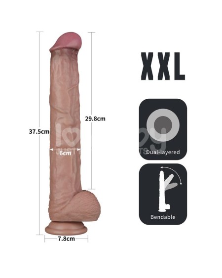 dual layered bendable dildo xxl 14,5
