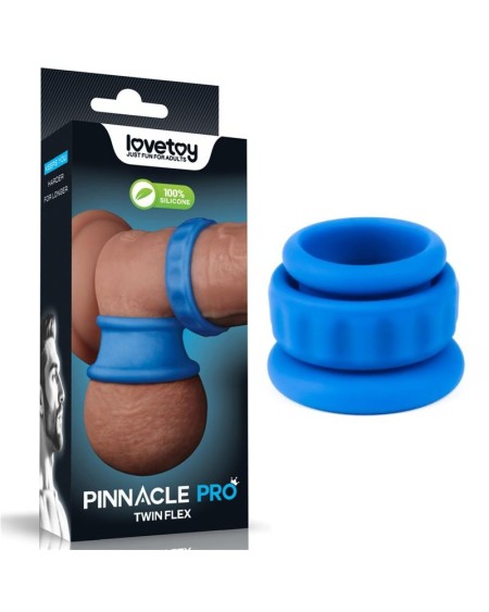pinnacle pro twin flex stretcher double penis ring