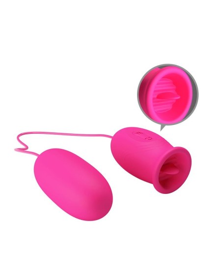 daisy vibrant egg with licking tongue rose