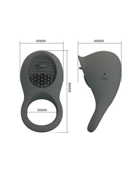 nimbus vibrant cock ring with licking tongue