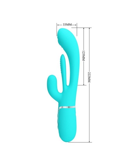 shania tripple rabbit vibrator turquoise