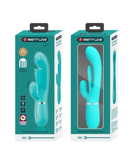 shania tripple rabbit vibrator turquoise