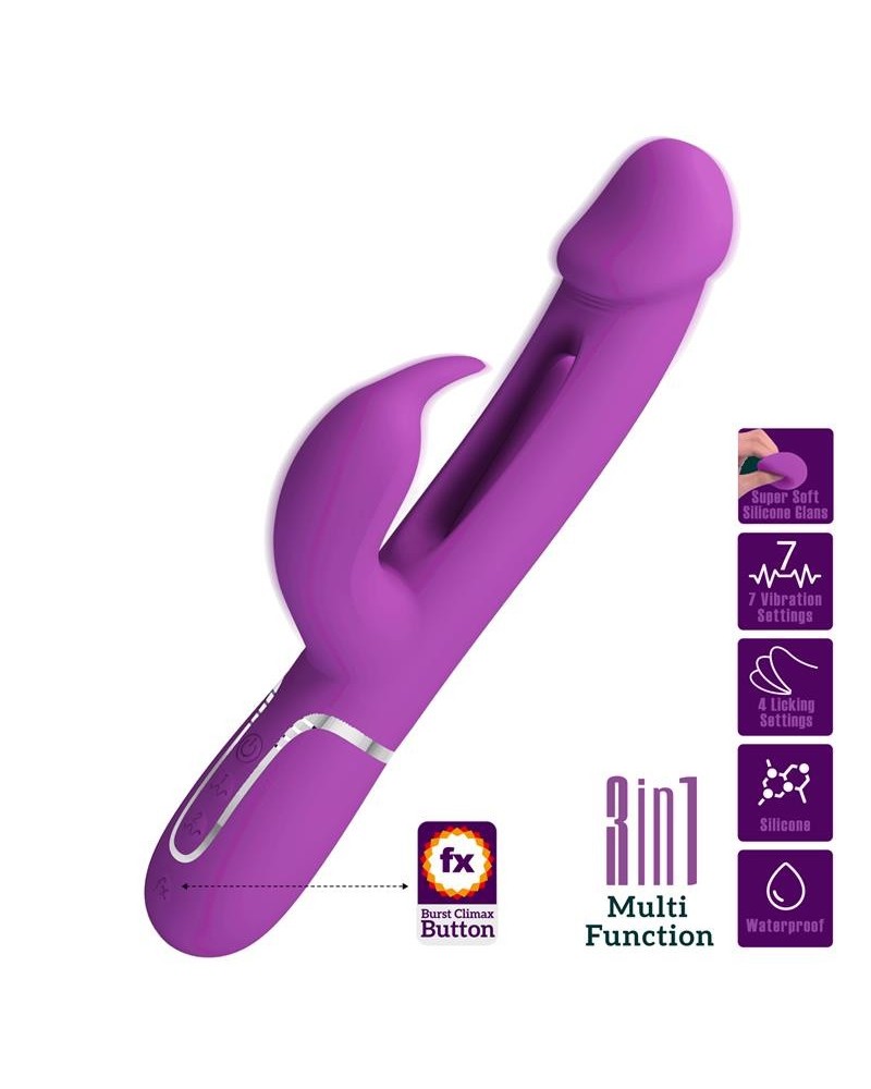 kampas vibrator with licking lilac