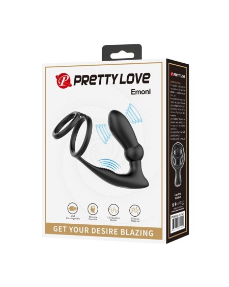 emoni vibrant butt plug and cock ring
