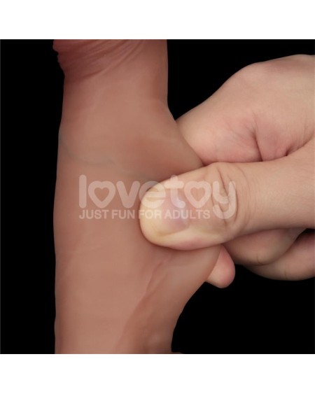 sliding pro dildo sliding peau dual layer 7.5