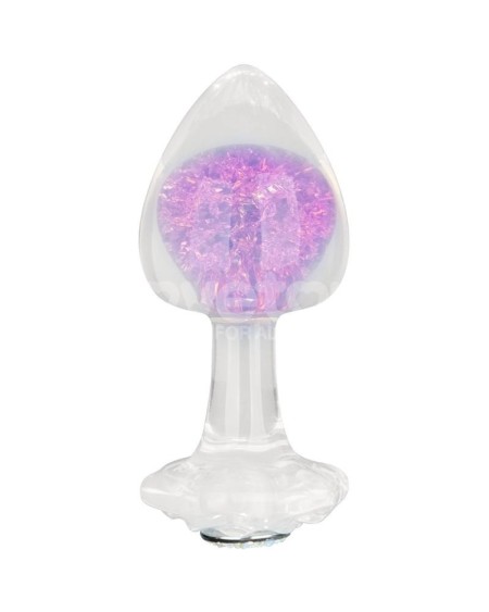 gemoria silicone butt plug with crystal sphere