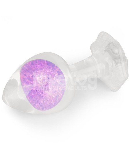 gemoria silicone butt plug with crystal sphere