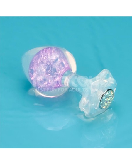 gemoria silicone butt plug with crystal sphere