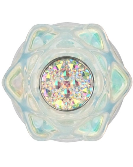 gemoria silicone butt plug with crystal sphere multicolor