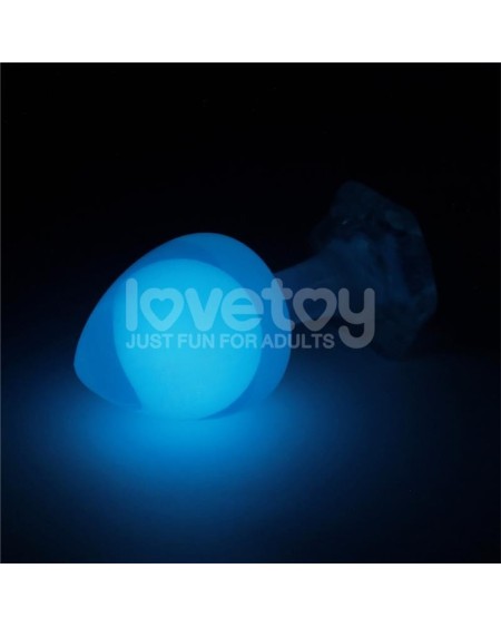 gemoria silicone butt plug internal steel ball glow in the dark