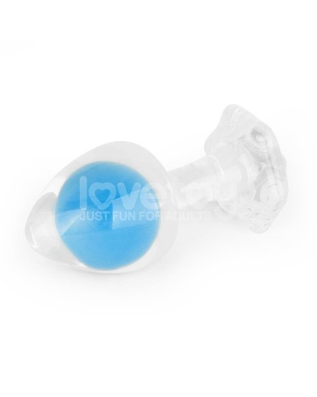 gemoria silicone butt plug internal steel ball glow in the dark
