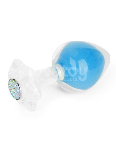 gemoria silicone butt plug internal steel ball glow in the dark