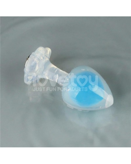 gemoria silicone butt plug internal steel ball glow in the dark